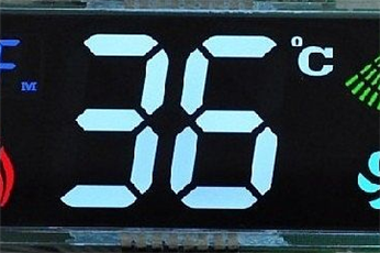 Water heater LCD screen